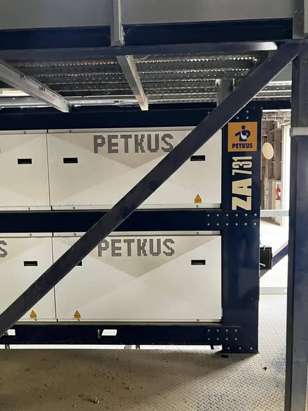 Kompletna linia Petkus do czyszczenia i sortowania zboża oraz zaprawiarka