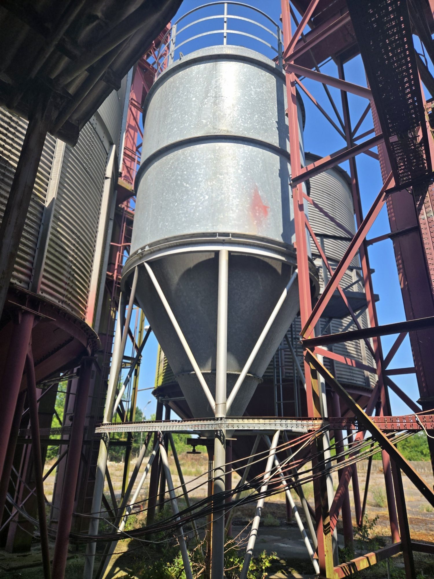 Silos zbożowy ocynkowany